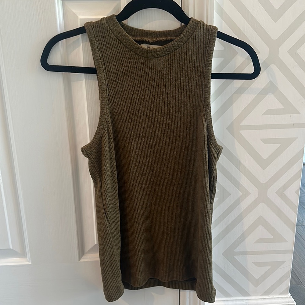 Cute Madewell Tank Top, Small, dark green
